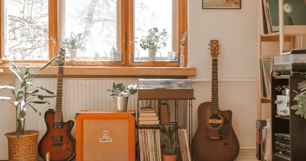 Electric Guitar and Acoustic Guitar